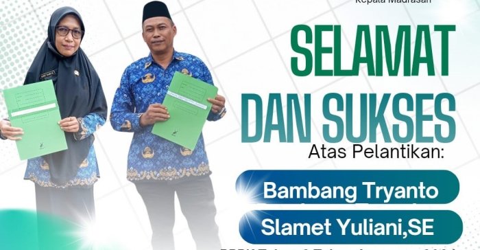 Dua Staf TU MAN 3 Merangin Dilantik sebagai ASN PPPK Kementerian Agama Republik Indonesia