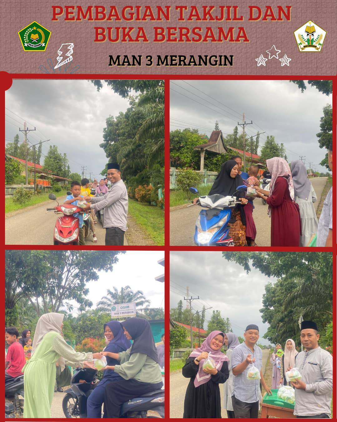 Bukber MAN 3 Merangin diiringi Berbagi Takjil