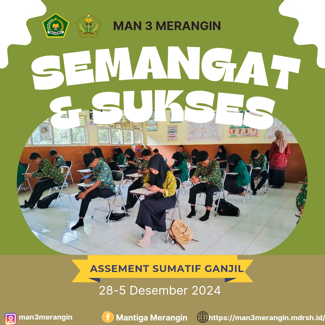 Siswa MAN 3 Merangin Mulai Ujian Sumatif Semester Ganjil 